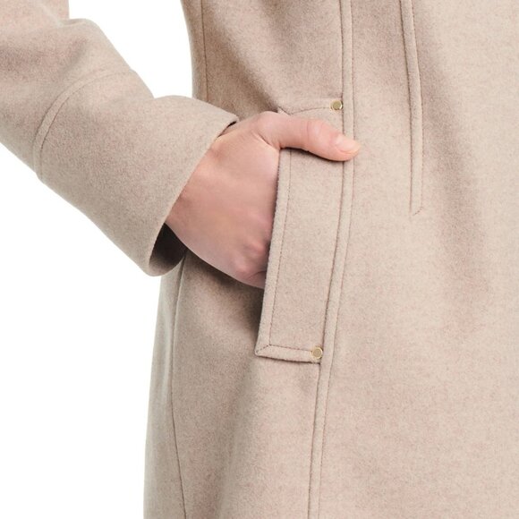 Tan , Ladies' Hooded Full-Zip ,Vince Camuto‎ - Picture 10 of 10